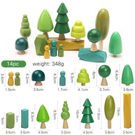 Blocos de Madeira Floresta - Educativo & Decor