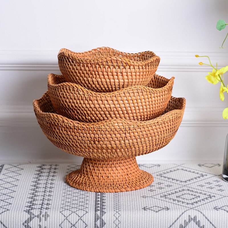 Cesto de Frutas Rattan - Boho - Minimalist House LTDA