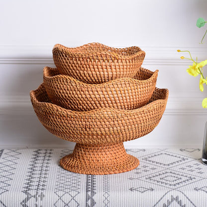Cesto de Frutas Rattan - Boho - Minimalist House LTDA