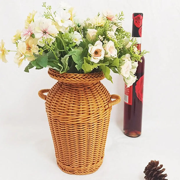 Vaso de Rattan - Ana Clara - Minimalist House LTDA