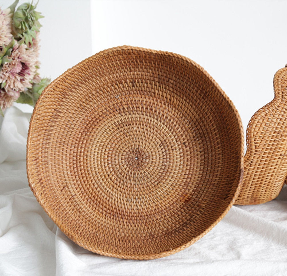 Cesto de Frutas Rattan - Boho - Minimalist House LTDA
