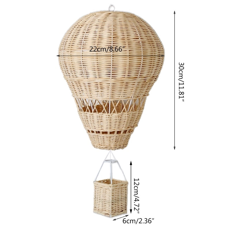 Balão Fantástico - Home Decor Baby Rattan - Minimalist House LTDA