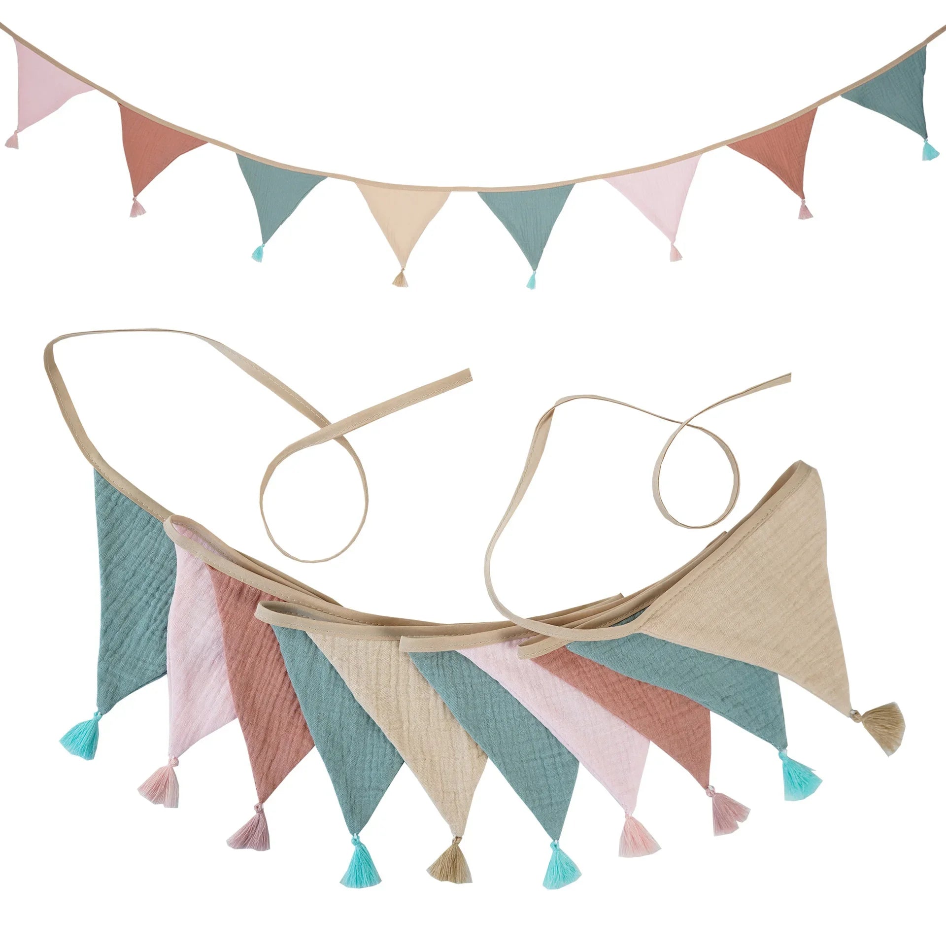 Bandeirola Decorativa Infantil em Tecido – 2,6 m