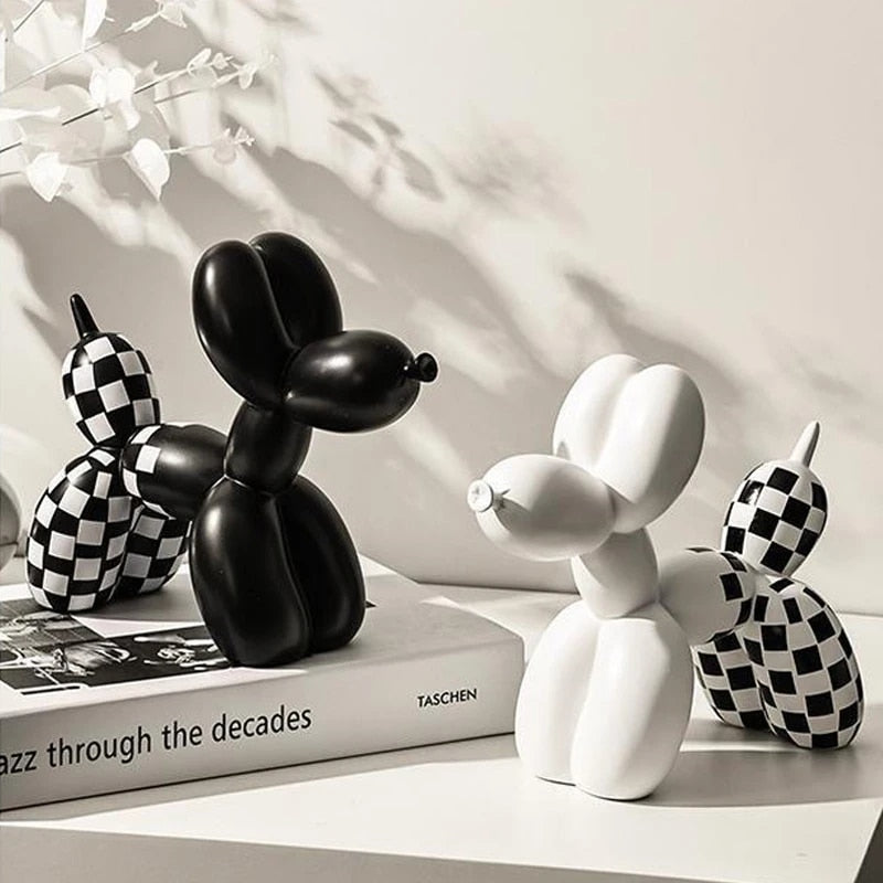 Ballon Dog - Black and White - Minimalist House LTDA