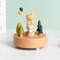 Caixinha de Música Infantil em Madeira – Parque Encantado