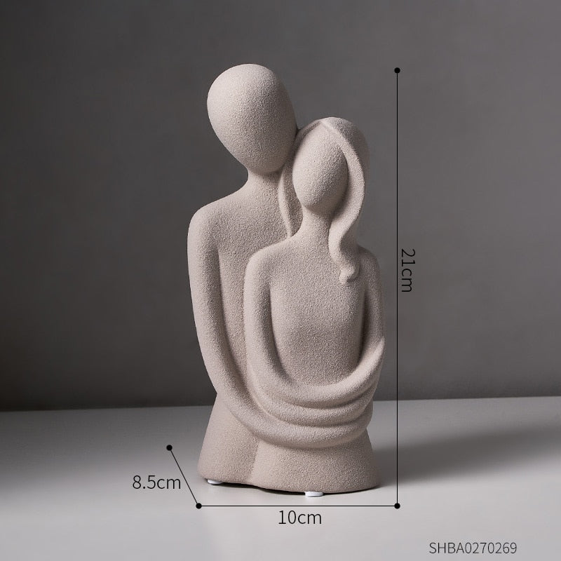 Estatueta de resina - Casal - Minimalist House LTDA