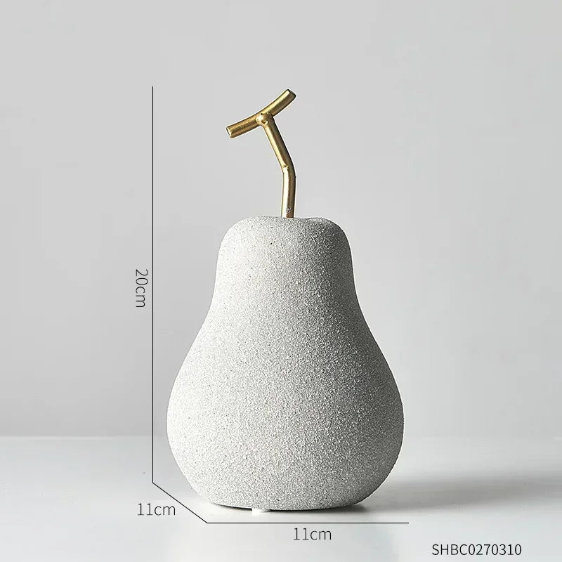 Estatueta Frutas - Pêra - Minimalist House LTDA