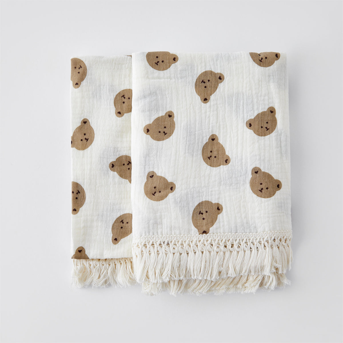 Cobertor de musselina para bebê recém-nascido - Urso - Minimalist House LTDA