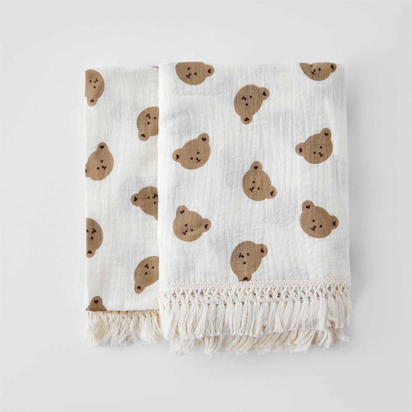 Cobertor de musselina para bebê recém-nascido - Urso - Minimalist House LTDA