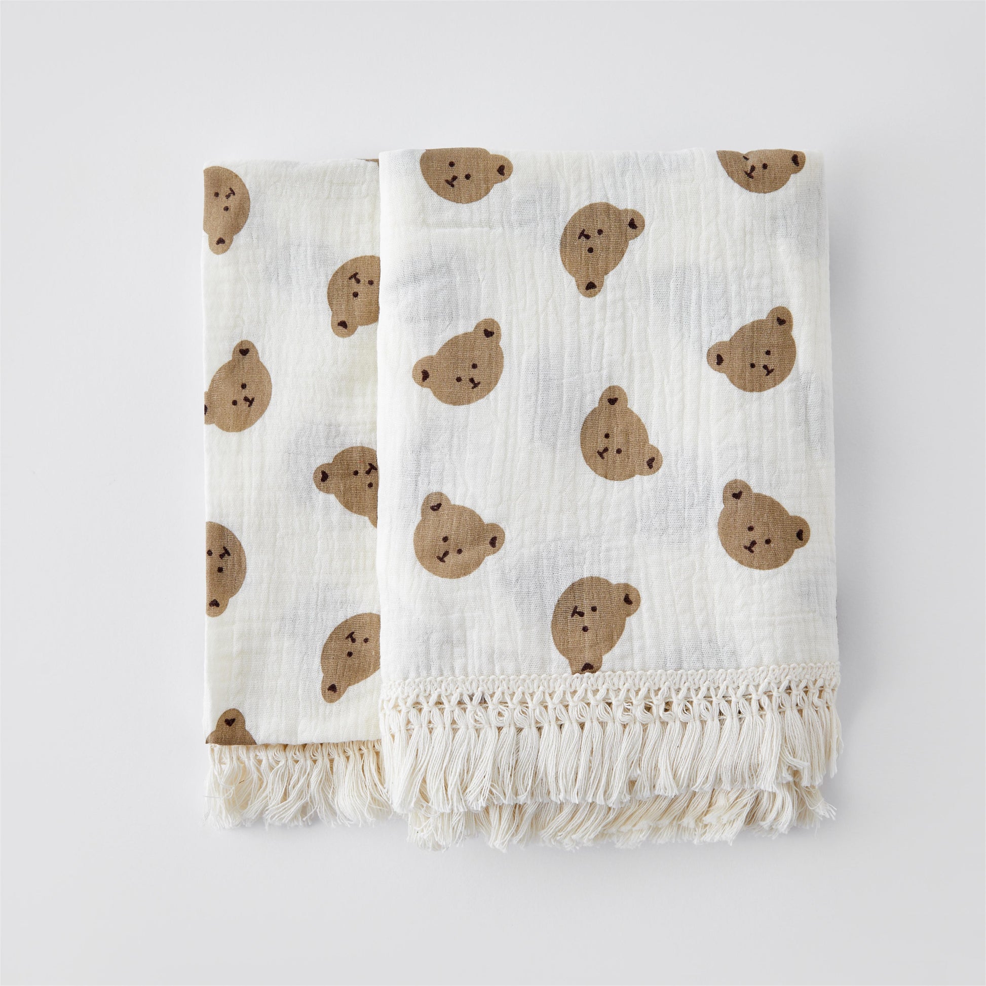 Cobertor de musselina para bebê recém-nascido - Urso - Minimalist House LTDA