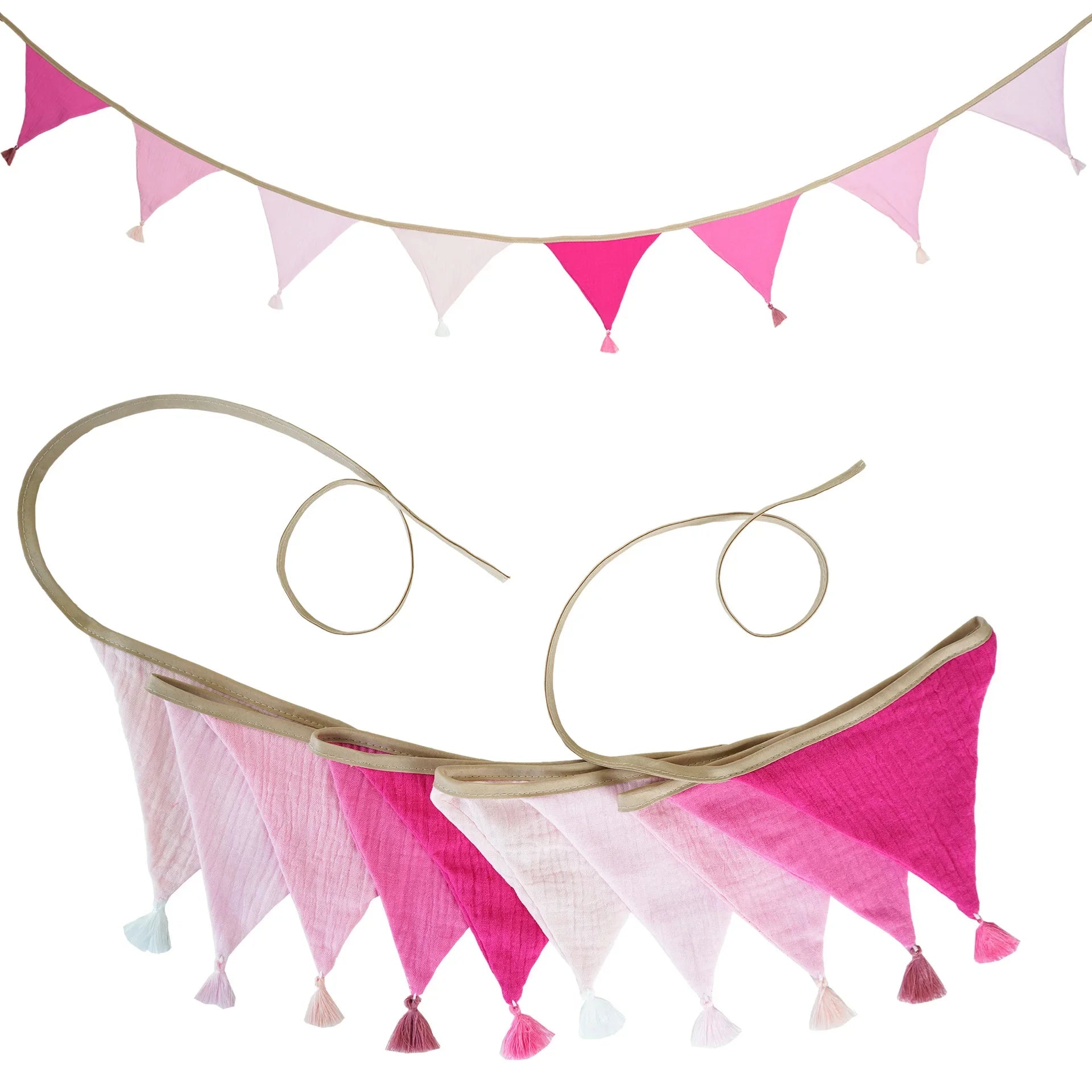 Bandeirola Decorativa Infantil em Tecido – 2,6 m