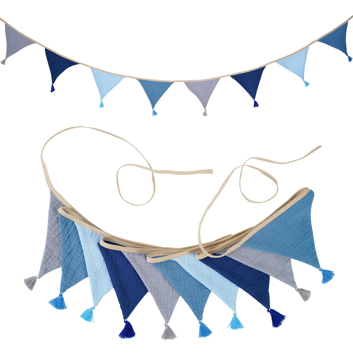 Bandeirola Decorativa Infantil em Tecido – 2,6 m