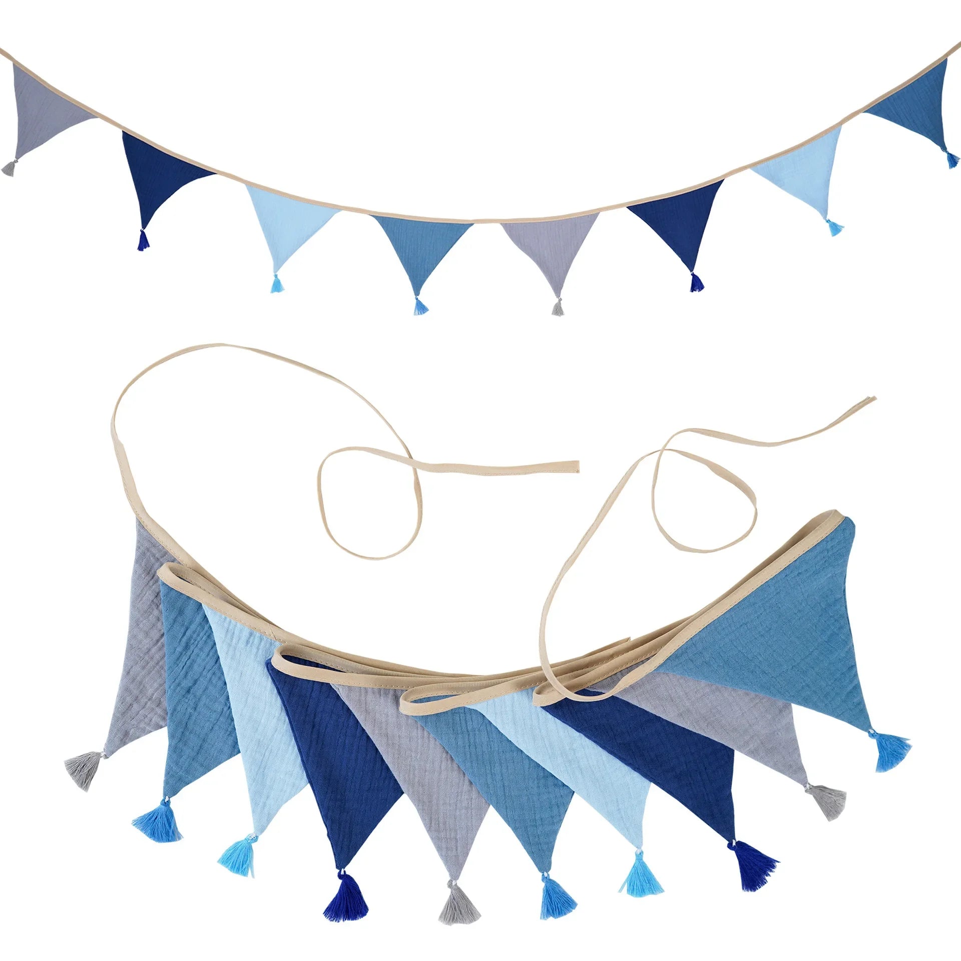 Bandeirola Decorativa Infantil em Tecido – 2,6 m