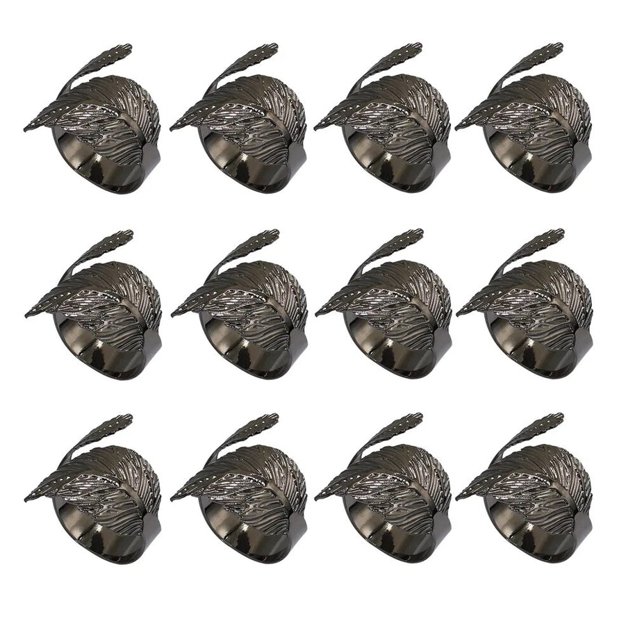 Anel de guardanapo - Folha 12Pcs - Minimalist House LTDA