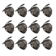 Anel de guardanapo - Folha 12Pcs - Minimalist House LTDA