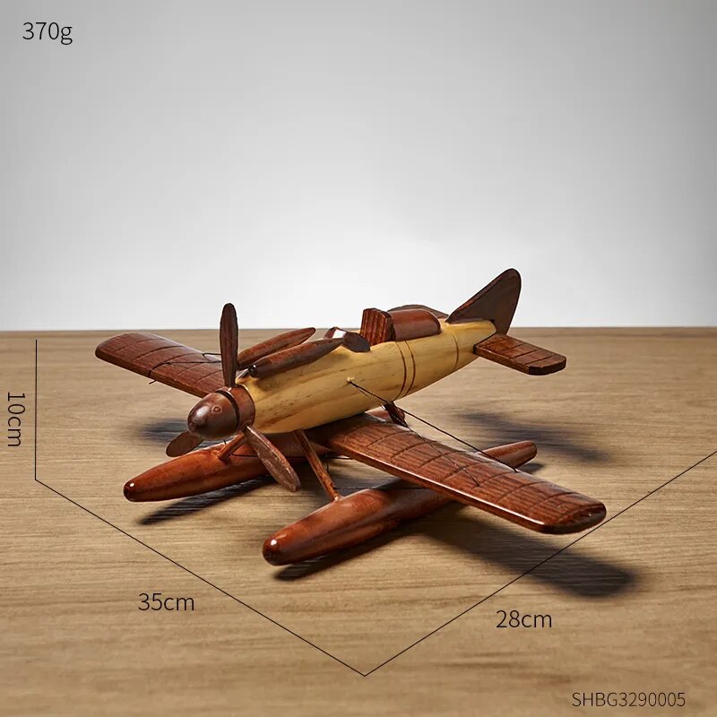 Avião Realista - Wooden Vintage - Minimalist House LTDA