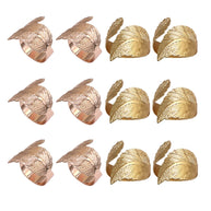 Anel de guardanapo - Folha 12Pcs - Minimalist House LTDA