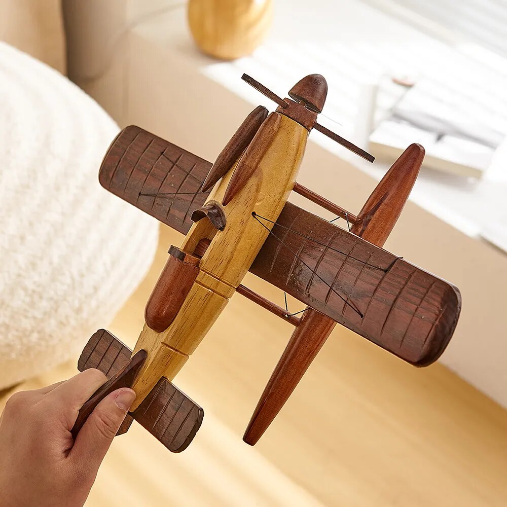 Avião Realista - Wooden Vintage - Minimalist House LTDA