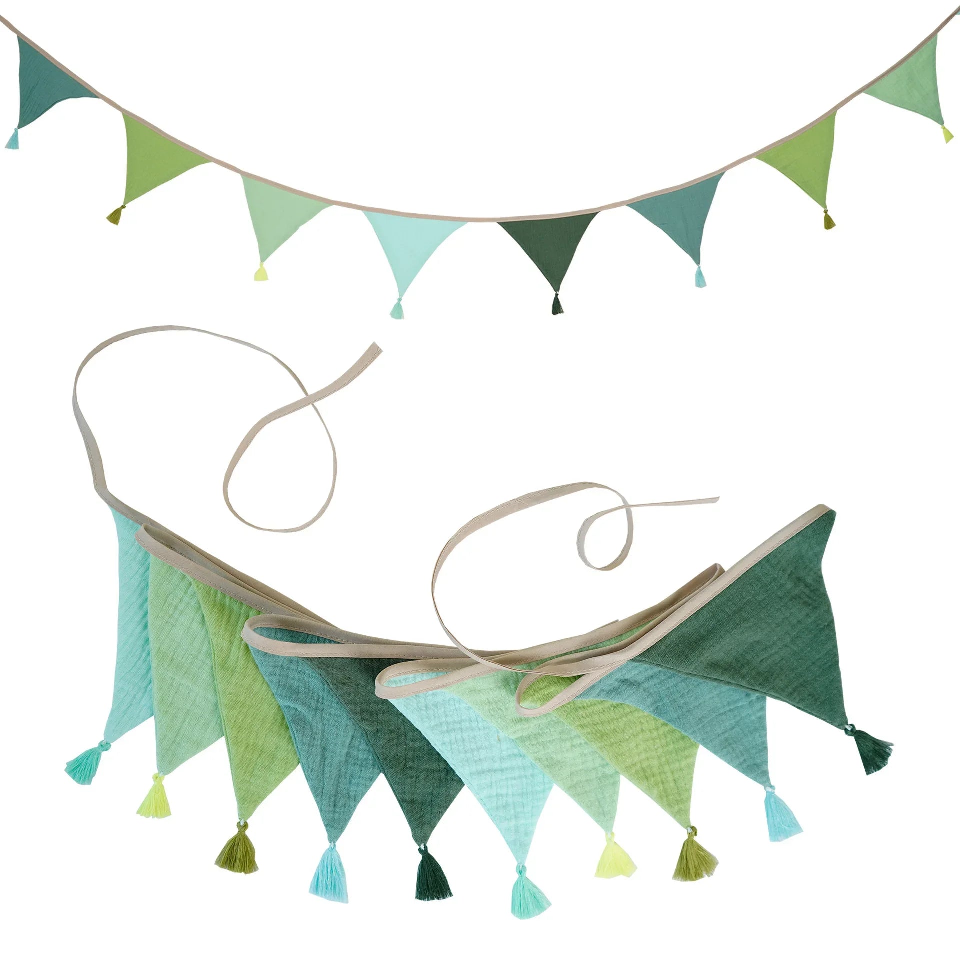 Bandeirola Decorativa Infantil em Tecido – 2,6 m