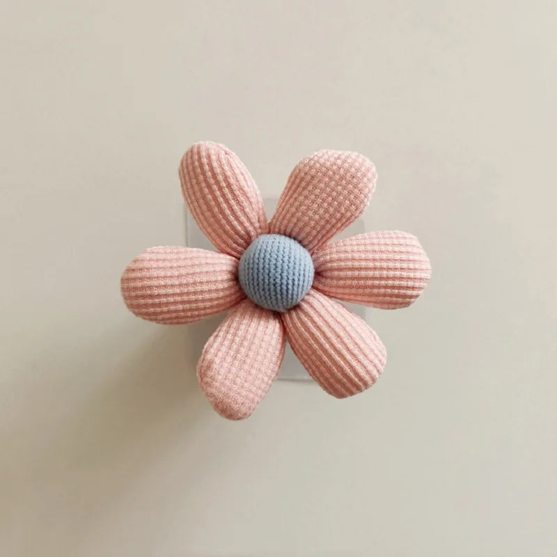 Gancho Madeira e Tecido - Flor - Minimalist House LTDA