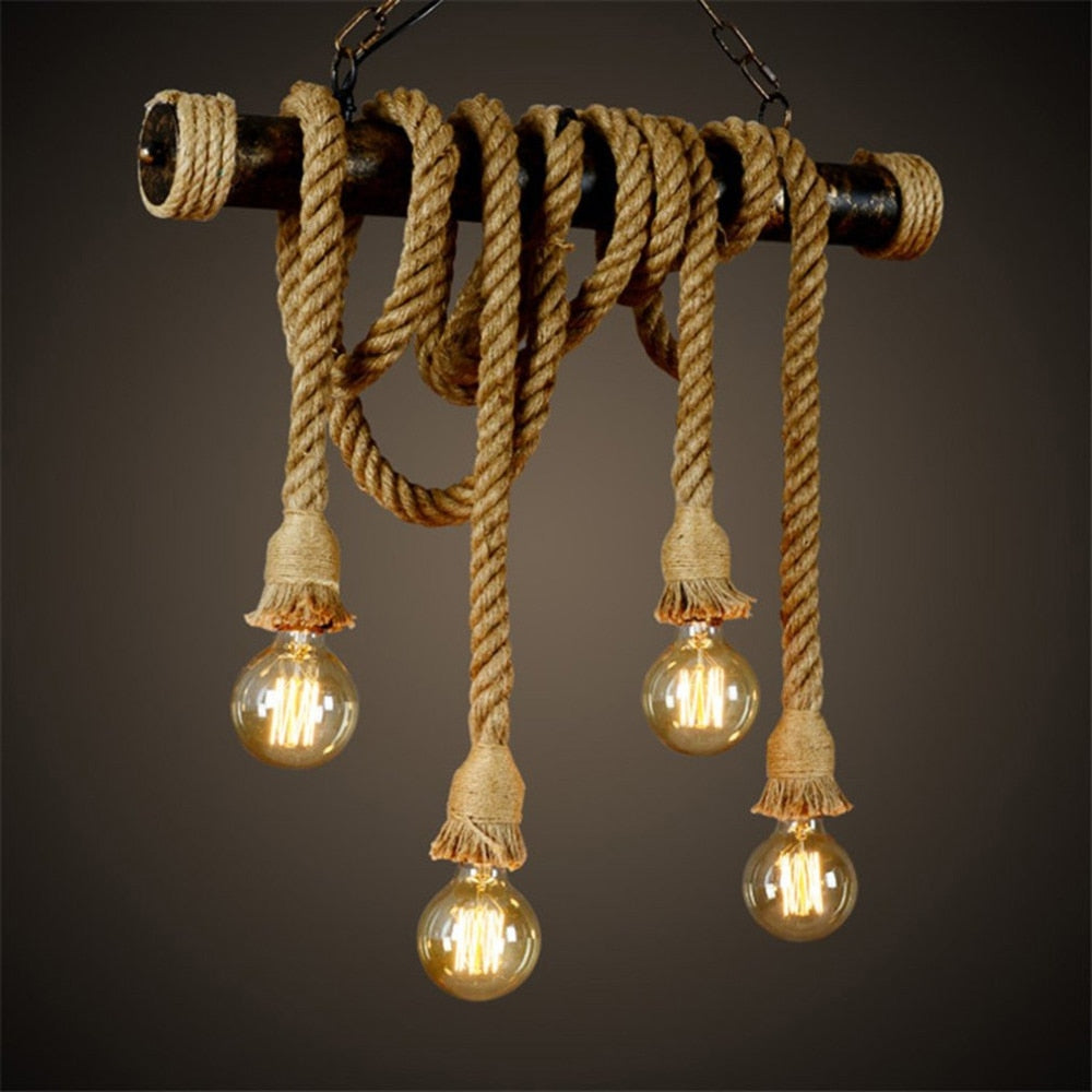Pendente Retro Vintage Country - Cordas - Minimalist House LTDA