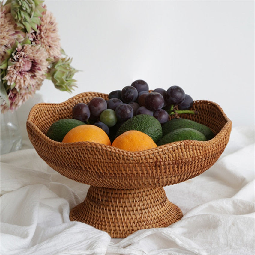 Cesto de Frutas Rattan - Boho - Minimalist House LTDA