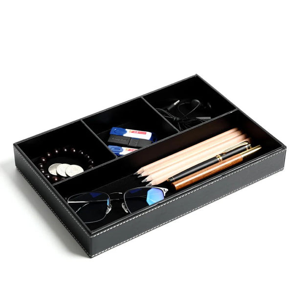 Caixa organizadora em Couro - OFFICE