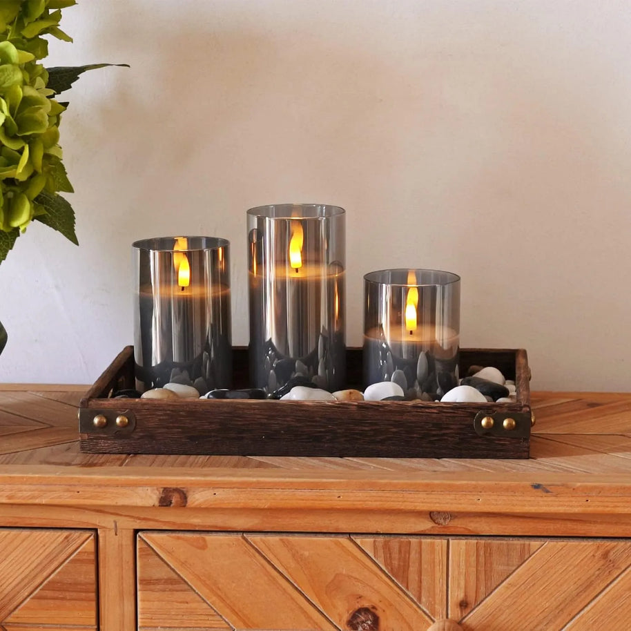 Luminária 3 peças - Candle Light - Minimalist House LTDA