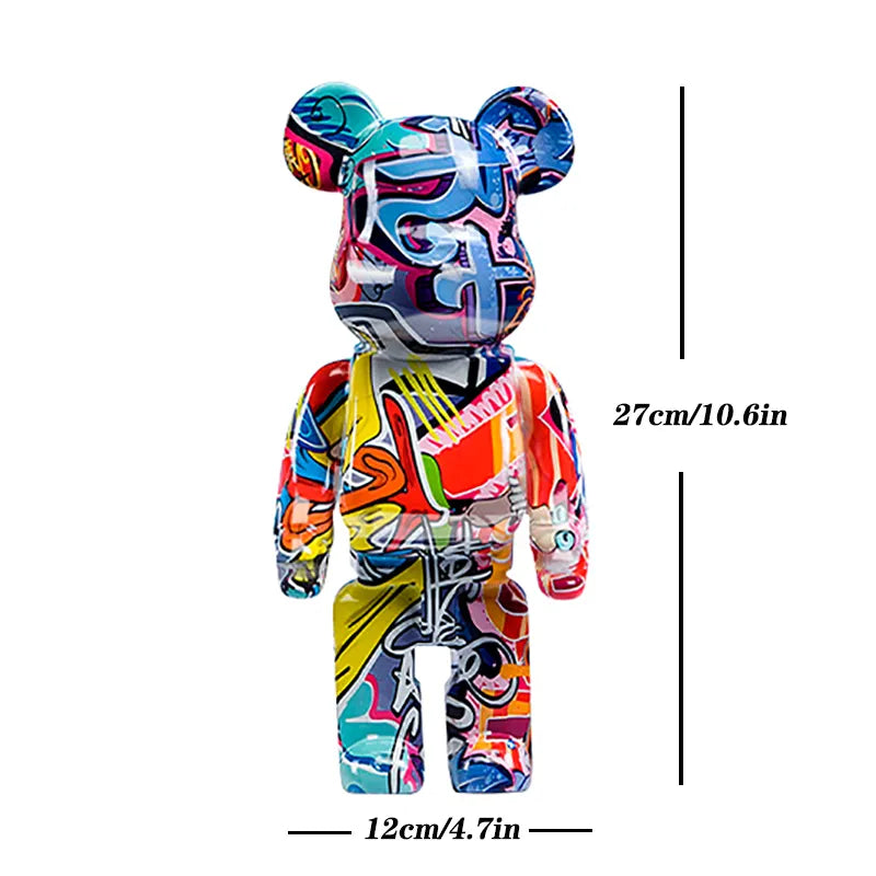 Estatueta Urso Grafitti - Minimalist House LTDA