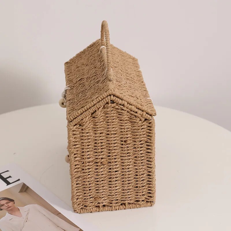 Cesto de rattan - Casinha Baby - Minimalist House LTDA