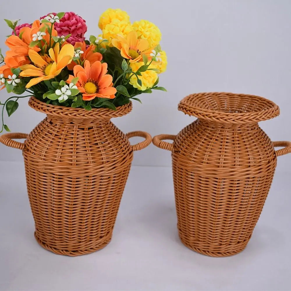 Vaso de Rattan - Ana Clara - Minimalist House LTDA