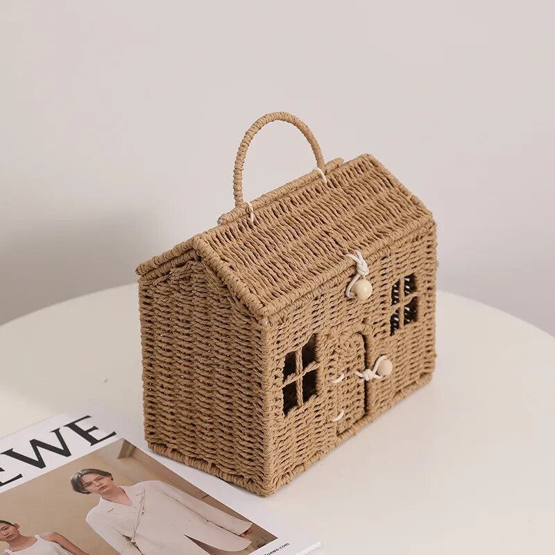 Cesto de rattan - Casinha Baby - Minimalist House LTDA