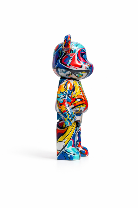 Urso Estatueta Graffiti BearBri