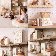 Caixinha de Música - Madeira Vintage Carrossel