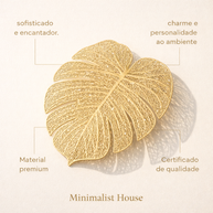 Folha Dourada Para Mesa Posta
