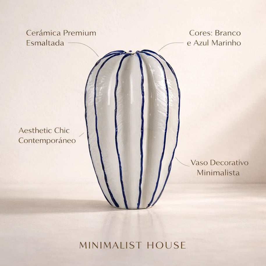 Vaso de cerâmica - Carambola Decorative