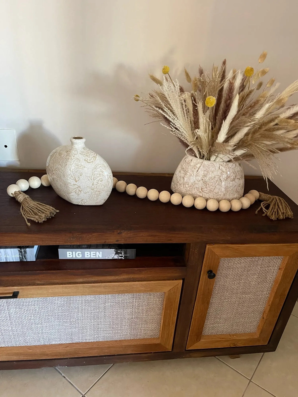 Corrente de madeira - BOHO - Minimalist House LTDA
