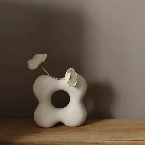 Vaso de cerâmica - Flor - Minimalist House LTDA