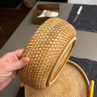 Cesto trançado Rattan Bread - Minimalist House LTDA