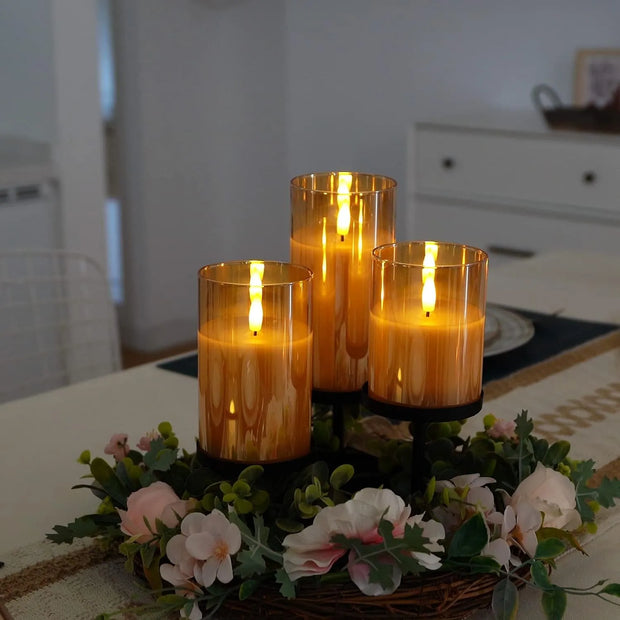 Luminária 3 peças - Candle Light - Minimalist House LTDA