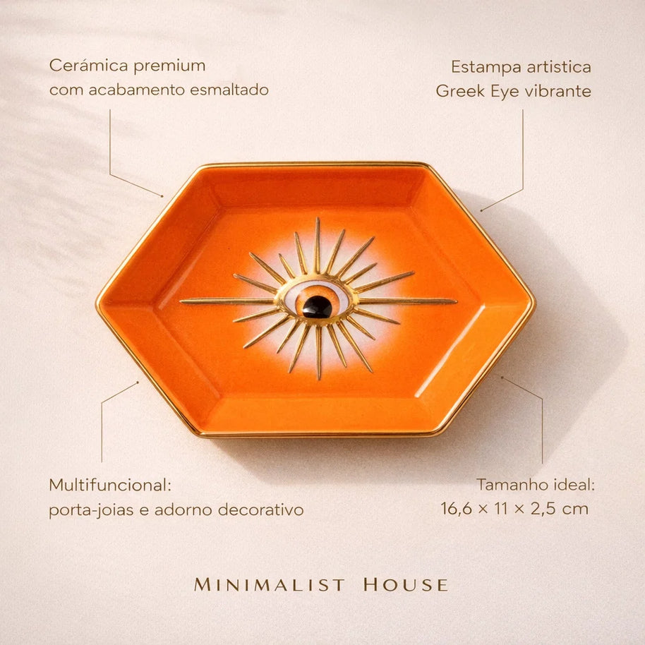 Adorno para joias - Greek eye