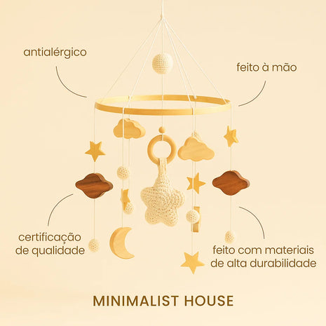 Móbile para berço - Céu