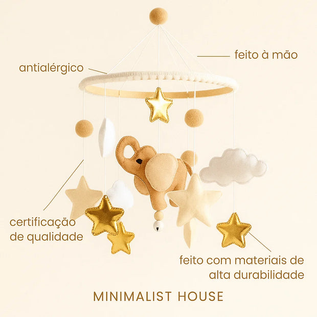 Móbile de berço - Elefante