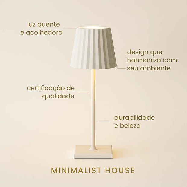 Abajur Venice Vintage - Recarregavel