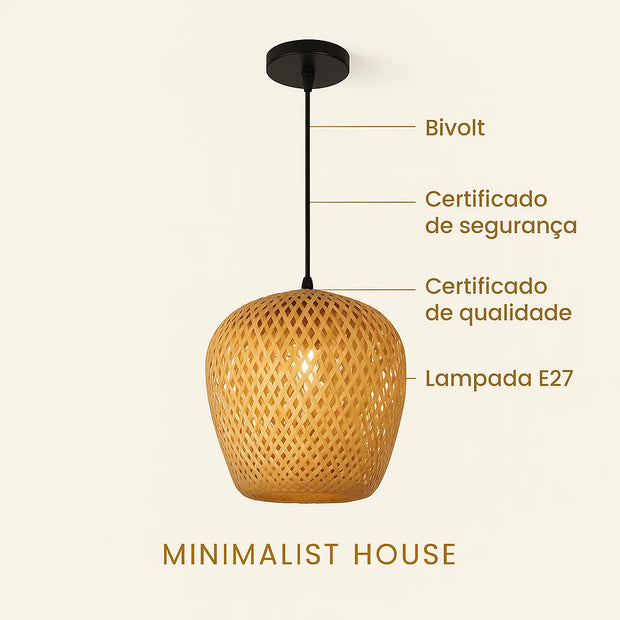 HAWAII - Pendente natural bambu