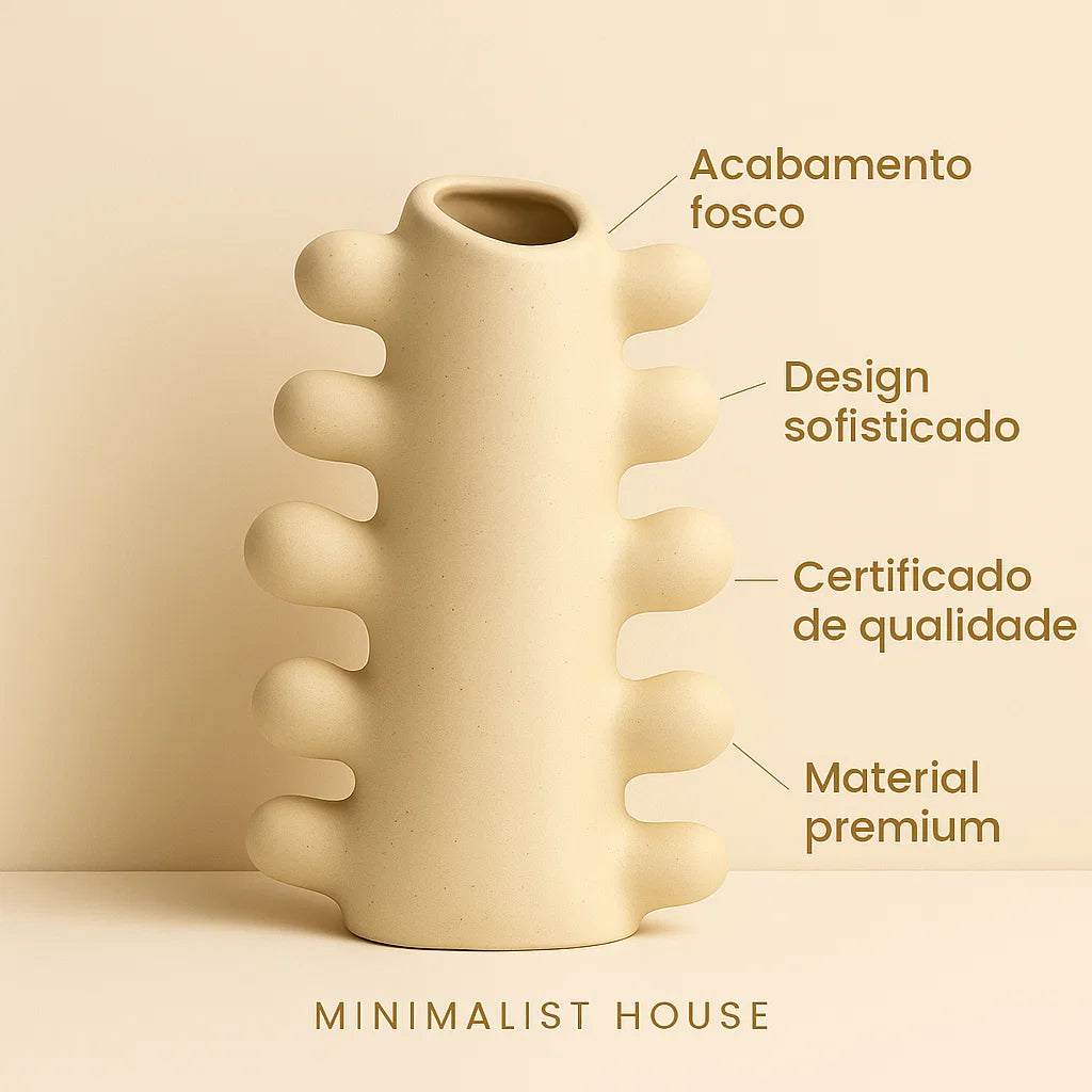 Vaso de cerâmica - Huron Minimalista