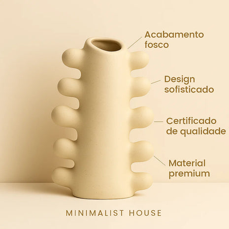Vaso de cerâmica - Huron Minimalista