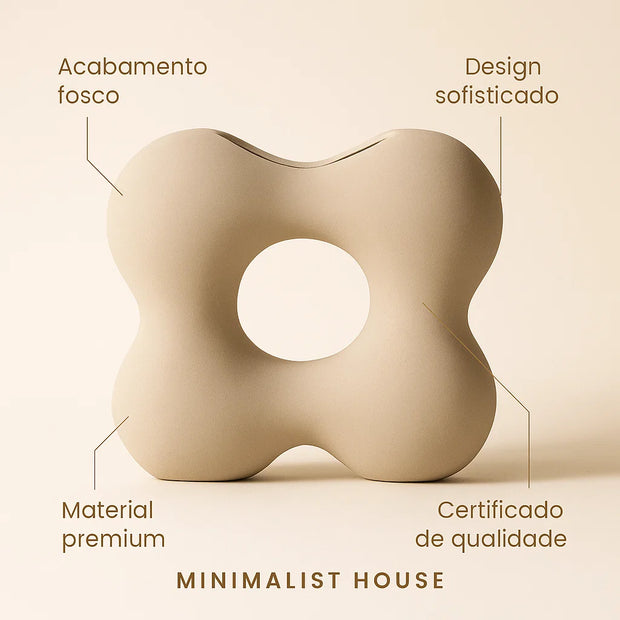 Vaso de cerâmica - Flor