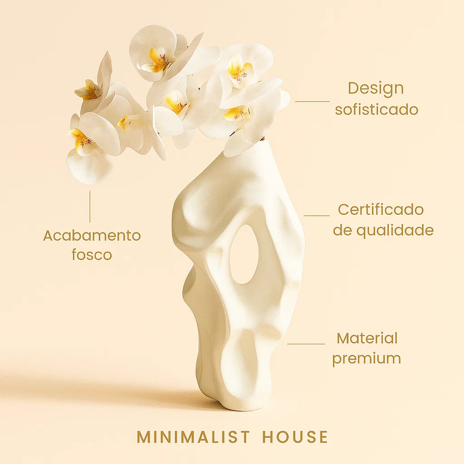 Vaso de cerâmica ART nórdico