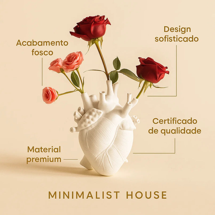 Vaso Artistico Coração